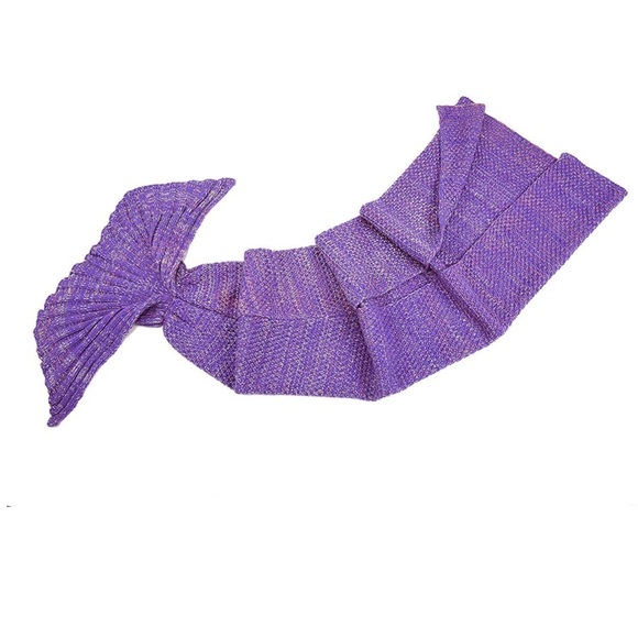laghcat Bedding Knit Mermaid Tail Blanket Purple Poshmark